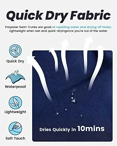 maamgic Mens Swim Trunks Quick Dry Swim Shorts with Mesh Lining Funny Swimwear Bathing Suits 7inch - 3