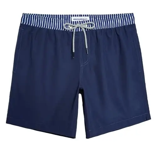 maamgic Mens Swim Trunks Quick Dry Swim Shorts with Mesh Lining Funny Swimwear Bathing Suits 7inch 