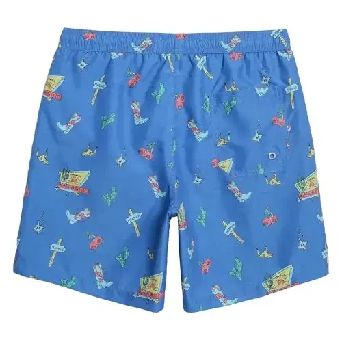 maamgic Mens Swim Trunks Quick Dry Swim Shorts with Mesh Lining Funny Swimwear Bathing Suits 7inch - 2