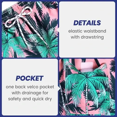 maamgic Mens Swim Trunks Quick Dry Swim Shorts with Mesh Lining Funny Swimwear Bathing Suits 7inch - 8