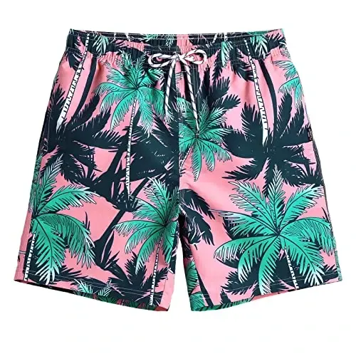 maamgic Mens Swim Trunks Quick Dry Swim Shorts with Mesh Lining Funny Swimwear Bathing Suits 7inch 