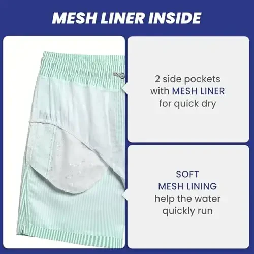 maamgic Mens Swim Trunks Quick Dry Swim Shorts with Mesh Lining Funny Swimwear Bathing Suits 7inch - 4