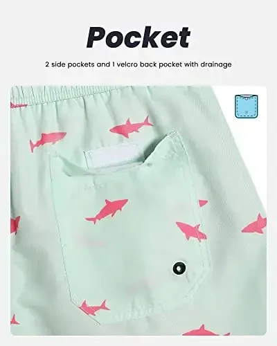 maamgic Mens Swim Trunks Quick Dry Swim Shorts with Mesh Lining Funny Swimwear Bathing Suits 7inch - 4