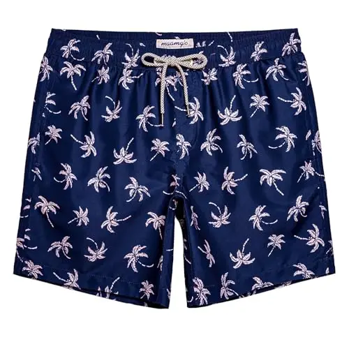maamgic Mens Swim Trunks Quick Dry Swim Shorts with Mesh Lining Funny Swimwear Bathing Suits 7inch 