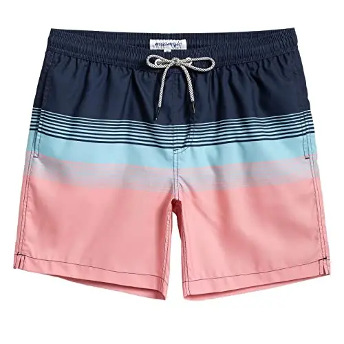maamgic Mens Swim Trunks Quick Dry Swim Shorts with Mesh Lining Funny Swimwear Bathing Suits 7inch - 7