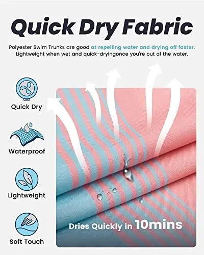 maamgic Mens Swim Trunks Quick Dry Swim Shorts with Mesh Lining Funny Swimwear Bathing Suits 7inch - 8