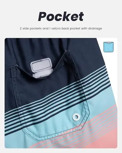 maamgic Mens Swim Trunks Quick Dry Swim Shorts with Mesh Lining Funny Swimwear Bathing Suits 7inch - 10