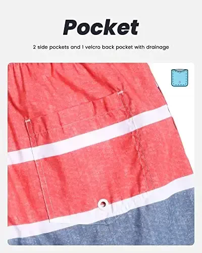 maamgic Mens Swim Trunks Quick Dry Swim Shorts with Mesh Lining Funny Swimwear Bathing Suits 7inch - 5