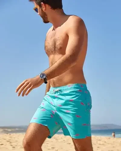 maamgic Mens Swim Trunks Quick Dry Swim Shorts with Mesh Lining Funny Swimwear Bathing Suits 7inch - 5