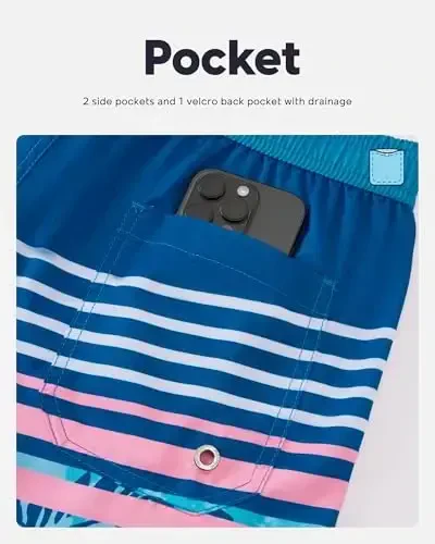 maamgic Mens Swim Trunks Quick Dry Swim Shorts with Mesh Lining Funny Swimwear Bathing Suits 7inch - 5