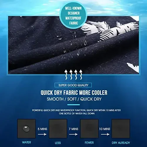 maamgic Mens Swim Trunks Quick Dry Swim Shorts with Mesh Lining Funny Swimwear Bathing Suits 7inch - 5