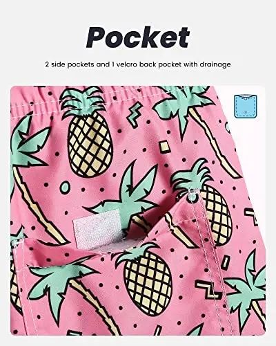 maamgic Mens Swim Trunks Quick Dry Swim Shorts with Mesh Lining Funny Swimwear Bathing Suits 7inch - 12