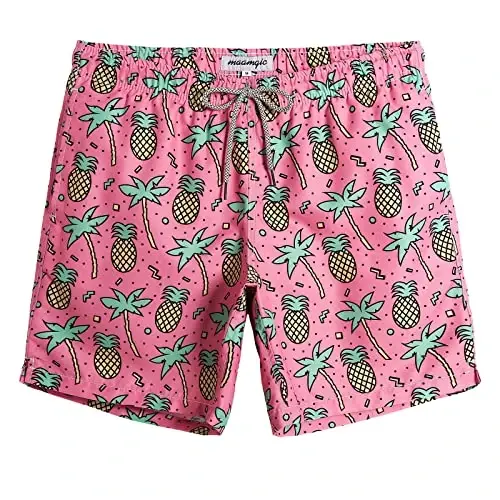 maamgic Mens Swim Trunks Quick Dry Swim Shorts with Mesh Lining Funny Swimwear Bathing Suits 7inch - MAAMGIC (1)