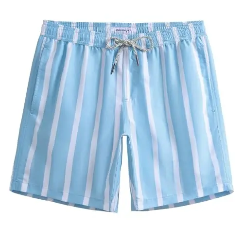 maamgic Mens Swim Trunks Quick Dry Swim Shorts with Mesh Lining Funny Swimwear Bathing Suits 7inch - 1