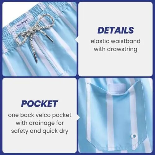 maamgic Mens Swim Trunks Quick Dry Swim Shorts with Mesh Lining Funny Swimwear Bathing Suits 7inch - maamgic (1)