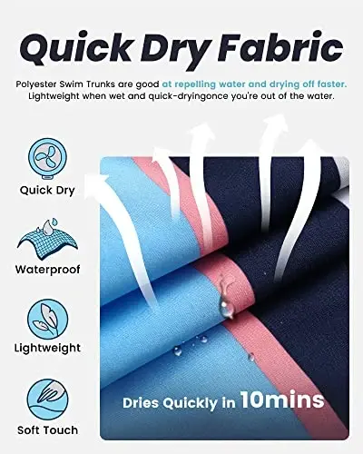 maamgic Mens Swim Trunks Quick Dry Swim Shorts with Mesh Lining Funny Swimwear Bathing Suits 7inch - 4