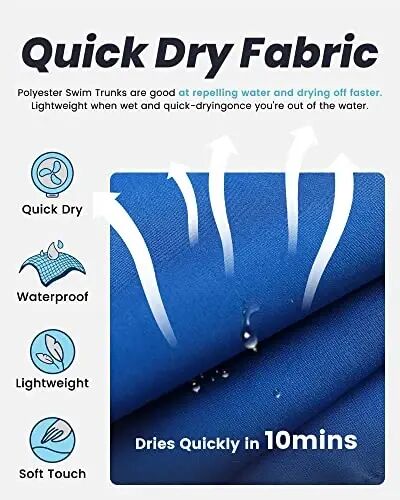 maamgic Mens Swim Trunks Quick Dry Swim Shorts with Mesh Lining Funny Swimwear Bathing Suits 7inch - maamgic (1)