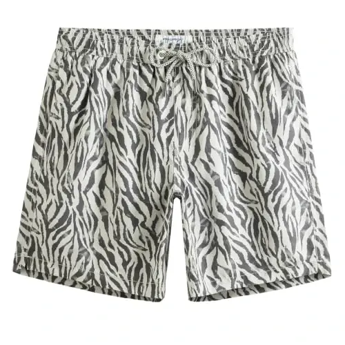 maamgic Mens Swim Trunks Quick Dry Swim Shorts with Mesh Lining Funny Swimwear Bathing Suits 7inch - 1