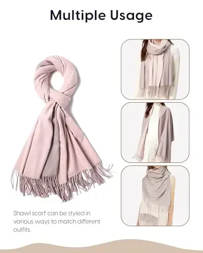 maamgic PasModazoneina Shawl for Women – Soft Lightweight Wrap for Wedding, Travel, Evening, Party – Elegant Scarf for All Seasons - 4