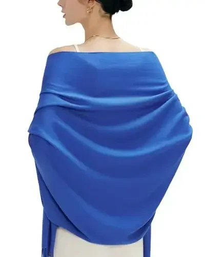 maamgic PasModazoneina Shawl for Women – Soft Lightweight Wrap for Wedding, Travel, Evening, Party – Elegant Scarf for All Seasons - MAAMGIC