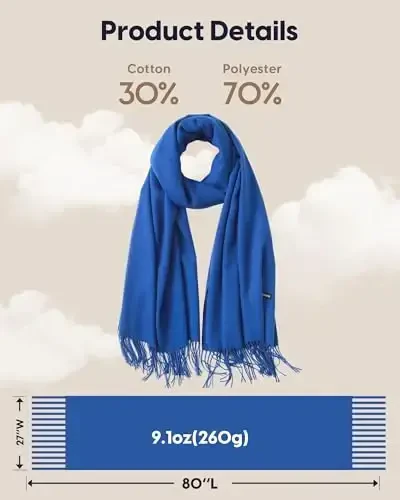 maamgic PasModazoneina Shawl for Women – Soft Lightweight Wrap for Wedding, Travel, Evening, Party – Elegant Scarf for All Seasons - 6