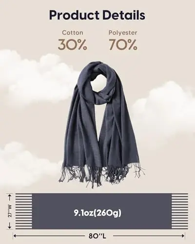 maamgic PasModazoneina Shawl for Women – Soft Lightweight Wrap for Wedding, Travel, Evening, Party – Elegant Scarf for All Seasons - 6