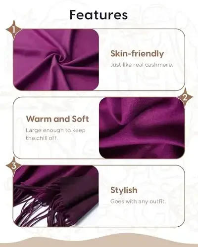 maamgic PasModazoneina Shawl for Women – Soft Lightweight Wrap for Wedding, Travel, Evening, Party – Elegant Scarf for All Seasons - 5