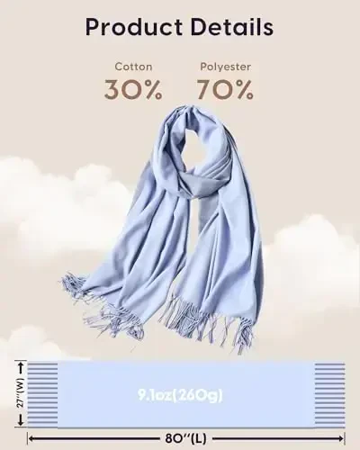 maamgic PasModazoneina Shawl for Women – Soft Lightweight Wrap for Wedding, Travel, Evening, Party – Elegant Scarf for All Seasons - 6