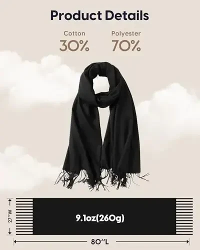 maamgic PasModazoneina Shawl for Women – Soft Lightweight Wrap for Wedding, Travel, Evening, Party – Elegant Scarf for All Seasons - 6