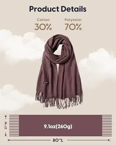 maamgic PasModazoneina Shawl for Women – Soft Lightweight Wrap for Wedding, Travel, Evening, Party – Elegant Scarf for All Seasons - 6