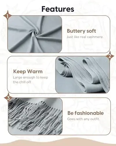 maamgic PasModazoneina Shawl for Women – Soft Lightweight Wrap for Wedding, Travel, Evening, Party – Elegant Scarf for All Seasons - 5