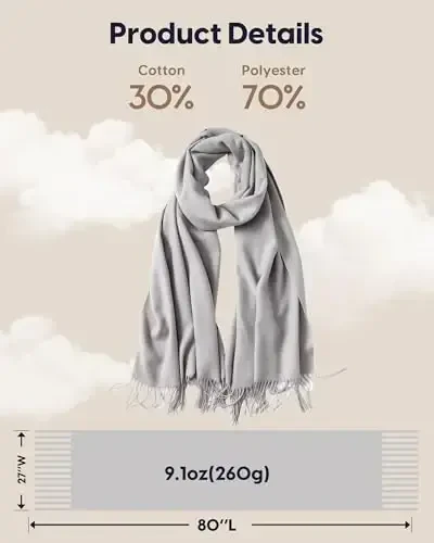maamgic PasModazoneina Shawl for Women – Soft Lightweight Wrap for Wedding, Travel, Evening, Party – Elegant Scarf for All Seasons - 6