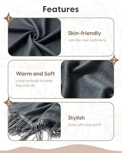 maamgic PasModazoneina Shawl for Women – Soft Lightweight Wrap for Wedding, Travel, Evening, Party – Elegant Scarf for All Seasons - 5