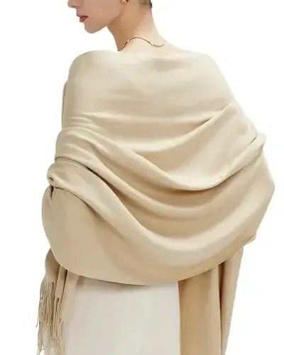 maamgic PasModazoneina Shawl for Women – Soft Lightweight Wrap for Wedding, Travel, Evening, Party – Elegant Scarf for All Seasons - 2