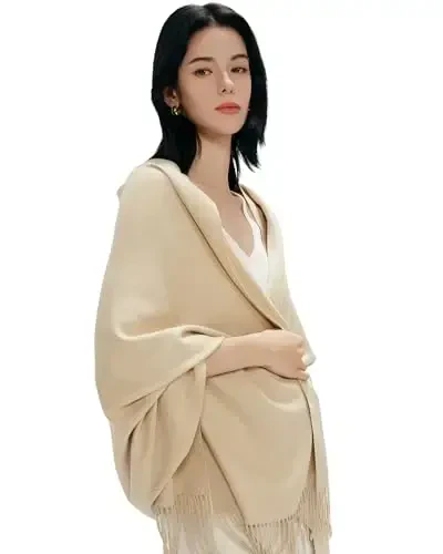 maamgic PasModazoneina Shawl for Women – Soft Lightweight Wrap for Wedding, Travel, Evening, Party – Elegant Scarf for All Seasons - 3