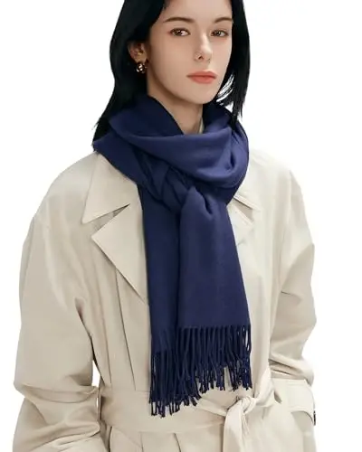 maamgic Women's Scarf Shawl Wrap CasModazoneere Feel Winter Scarf for Wedding | Soft Cotton Blend, Lightweight, Oversized Blanket Scarf, Perfect For Evening Dresses，Anniversaries & Flights - 4