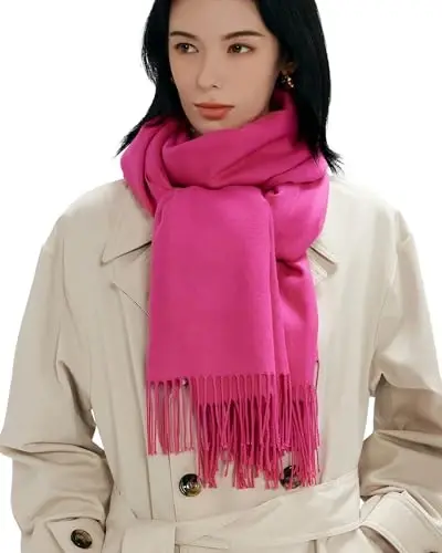 maamgic Women's Scarf Shawl Wrap CasModazoneere Feel Winter Scarf for Wedding | Soft Cotton Blend, Lightweight, Oversized Blanket Scarf, Perfect For Evening Dresses，Anniversaries & Flights - 4