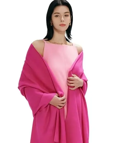 maamgic Women's Scarf Shawl Wrap CasModazoneere Feel Winter Scarf for Wedding | Soft Cotton Blend, Lightweight, Oversized Blanket Scarf, Perfect For Evening Dresses，Anniversaries & Flights - MAAMGIC (1)