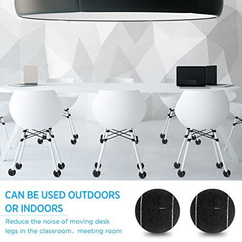 Macarrie 100 Pcs Precut Tennis Balls Bulk for Furniture Legs Tennis Ball Chair Foot Covers for Floor Protection Ball Desk Leg Coverings(Black) - 5