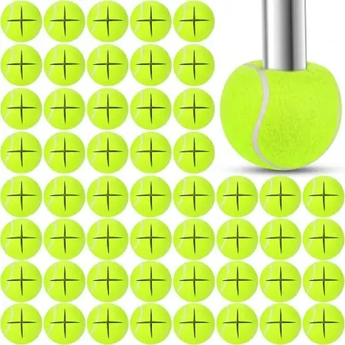Macarrie 100 Pcs Precut Tennis Balls Bulk for Legs Desk - 1