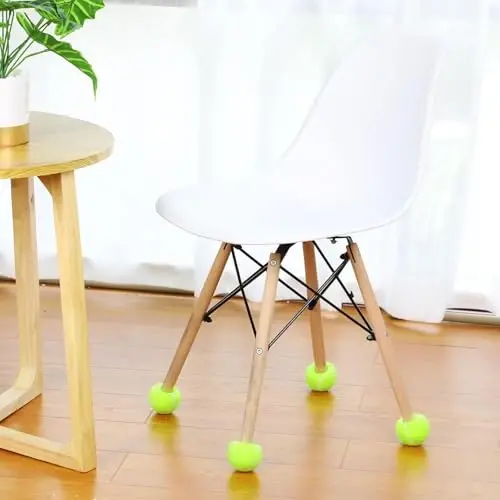 Macarrie 100 Pcs Precut Tennis Balls Bulk for Legs Desk - 5