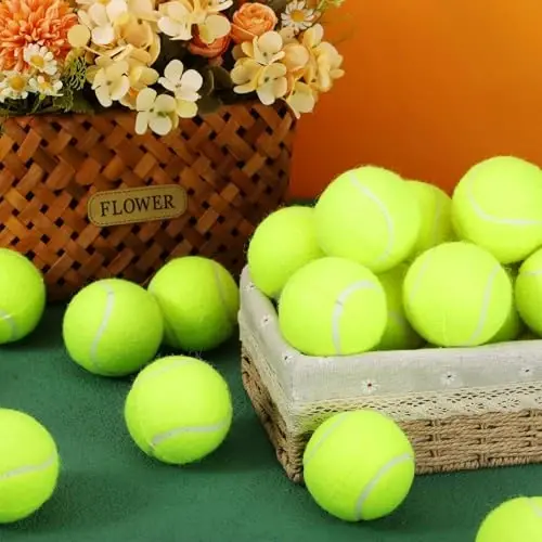 Macarrie 100 Pcs Precut Tennis Balls Bulk for Legs Desk - 6