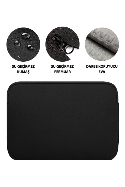 Macbook Air va Ultrabook 13 -13.3 - 14 dyuymli mos keladigan suv o'tkazmaydigan mato va fermuarlı qopqoq - D'VERS (1)