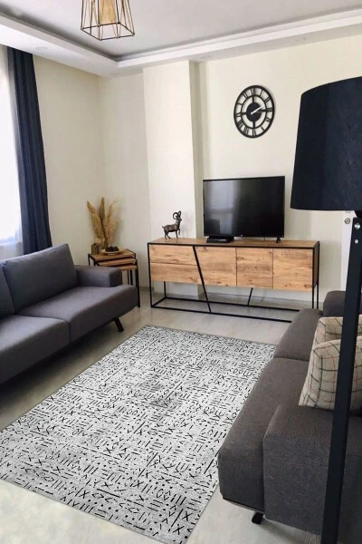 Machine Washable Digital Printed Living Room Rug Kitchen Rug Runner Rug - ESTA HALI