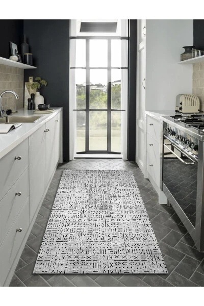 Machine Washable Digital Printed Living Room Rug Kitchen Rug Runner Rug - ESTA HALI (1)