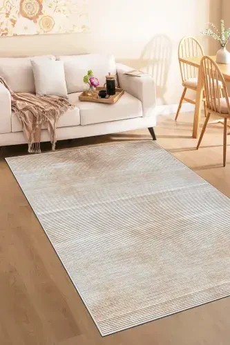 Machine Washable Non-Slip Stain Resistant Beige Living Room Carpet Kitchen Rug and Runner-beige - 4