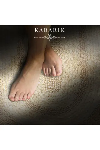 Macoroni Oval Vizon 2'li Banyo Paspası Seti %100 Pamuklu Banyo Halısı Klozet Takımı-Vizon - 3