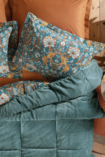 Madie Double Triola Sleep Set - Emerald Green - YATAŞ (1)