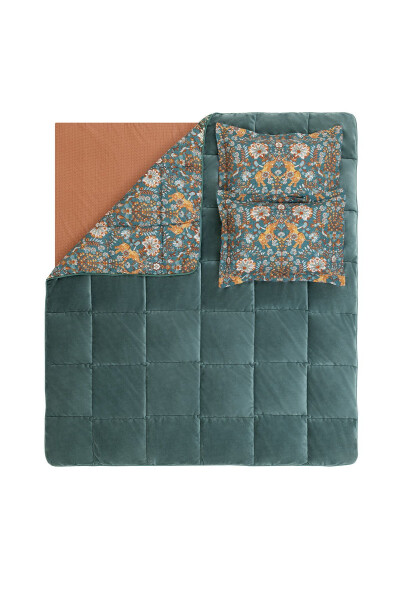 Madie Double Triola Sleep Set - Emerald Green - 5