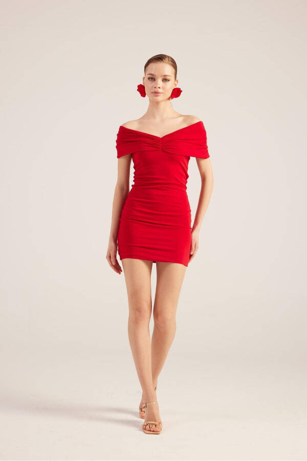 Madonna Yaka Mini Muse Dress Red - 4